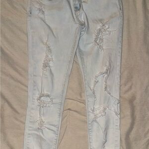 VIP Light Blue Distressed Skinny Jeans